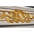 2018 home decor luxury marble and gilded brass fireplace